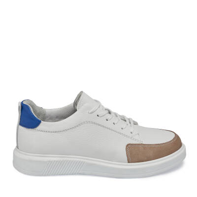  Beyaz Deri Erkek Sneaker - E24I1AY56744-A26 - 3