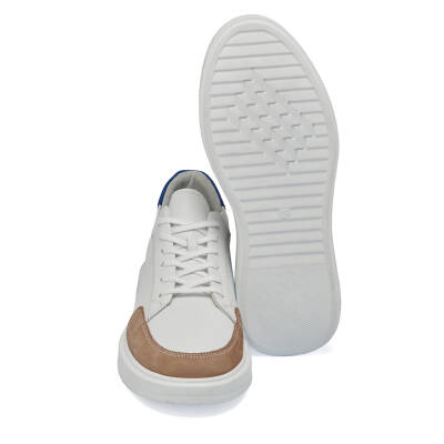  Beyaz Deri Erkek Sneaker - E24I1AY56744-A26 - 4
