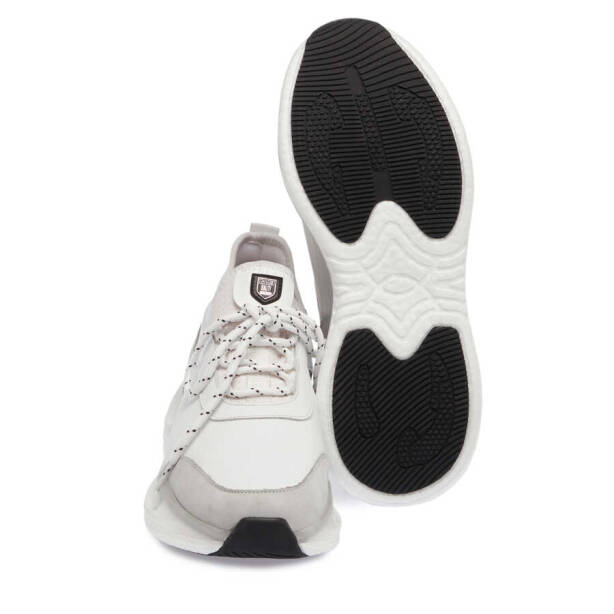 Beyaz Deri Erkek Sneaker - E24I1AY56797-A26 - 4