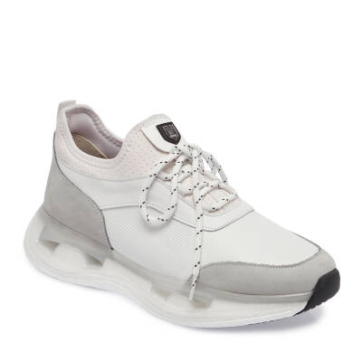  Beyaz Deri Erkek Sneaker - E24I1AY56797-A26 