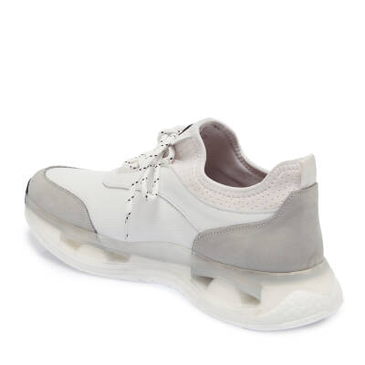  Beyaz Deri Erkek Sneaker - E24I1AY56797-A26 - 2