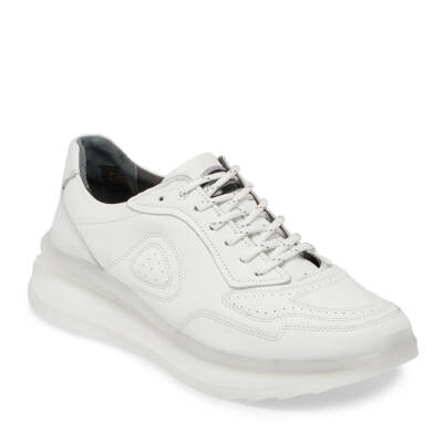  Beyaz Deri Erkek Sneaker - E24I1AY56799-A26 