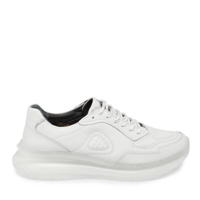  Beyaz Deri Erkek Sneaker - E24I1AY56799-A26 - 3