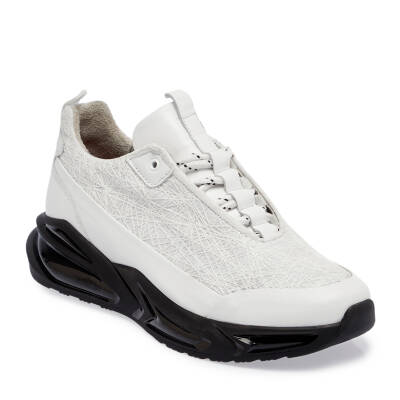Beyaz Deri Erkek Sneaker - E24I1AY56800-A26 