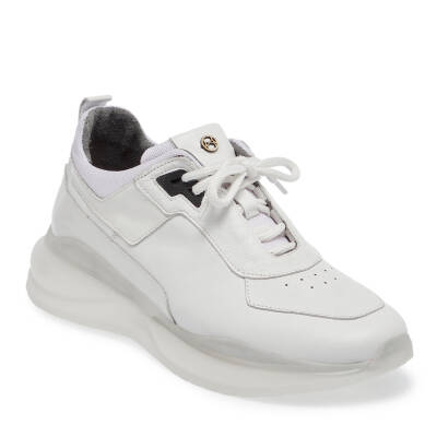  Beyaz Deri Erkek Sneaker - E24I1AY56802-A26 