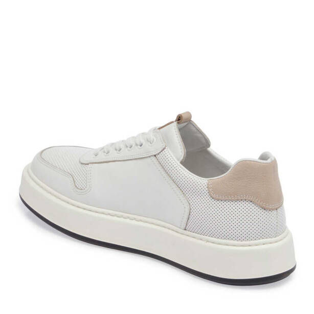 Beyaz Deri Erkek Sneaker - E24I1AY56807-A26 - 2