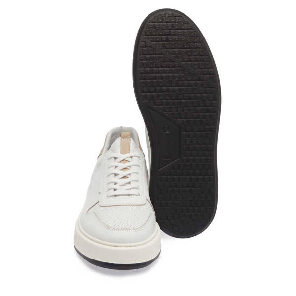 Beyaz Deri Erkek Sneaker - E24I1AY56807-A26 - 4