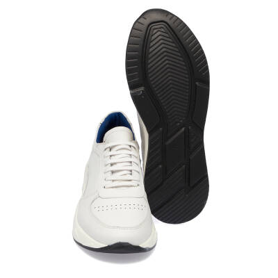  Beyaz Deri Erkek Sneaker - E24I1AY56808-B69 - 4