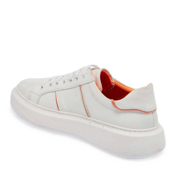 Beyaz Deri Erkek Sneaker - E24I1AY56809-C73 - Tergan