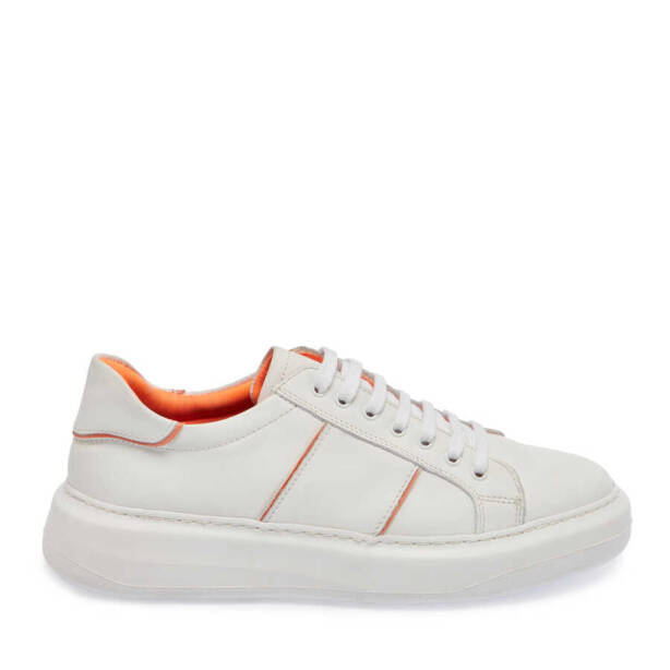Beyaz Deri Erkek Sneaker - E24I1AY56809-C73 - Tergan