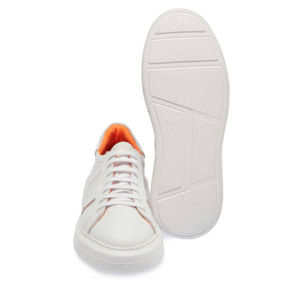 Beyaz Deri Erkek Sneaker - E24I1AY56809-C73 - Tergan