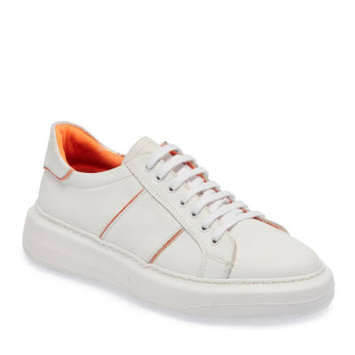  Beyaz Deri Erkek Sneaker - E24I1AY56809-C73 