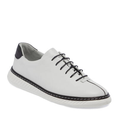  Beyaz Deri Erkek Sneaker - E24I1AY56812-A26 