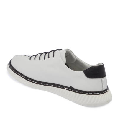  Beyaz Deri Erkek Sneaker - E24I1AY56812-A26 - 2