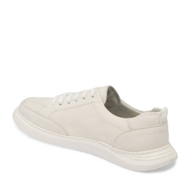 Beyaz Deri Erkek Sneaker - E24I1AY56813-A26 - 2