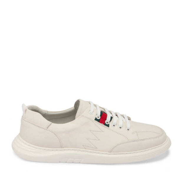 Beyaz Deri Erkek Sneaker - E24I1AY56813-A26 - 3