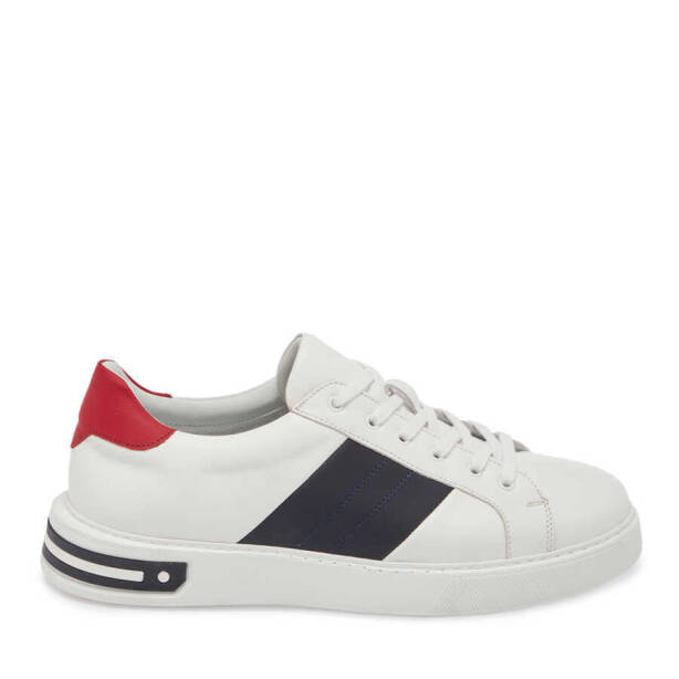 Beyaz Deri Erkek Sneaker - E24I1AY56816-A26 - 3