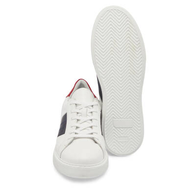  Beyaz Deri Erkek Sneaker - E24I1AY56816-A26 - 4