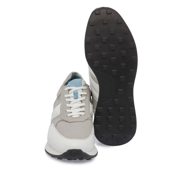 Beyaz Deri Erkek Sneaker - E24I1AY56818-A26 - 4