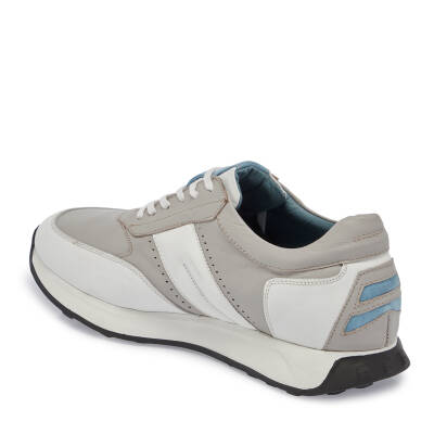  Beyaz Deri Erkek Sneaker - E24I1AY56818-A26 - 2