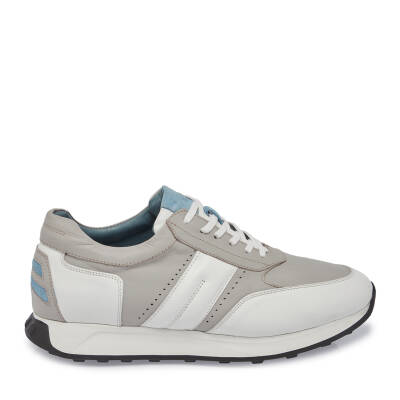  Beyaz Deri Erkek Sneaker - E24I1AY56818-A26 - 3