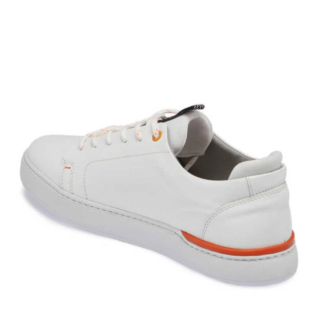 Beyaz Deri Erkek Sneaker - E24I1AY56823-A26 - 2