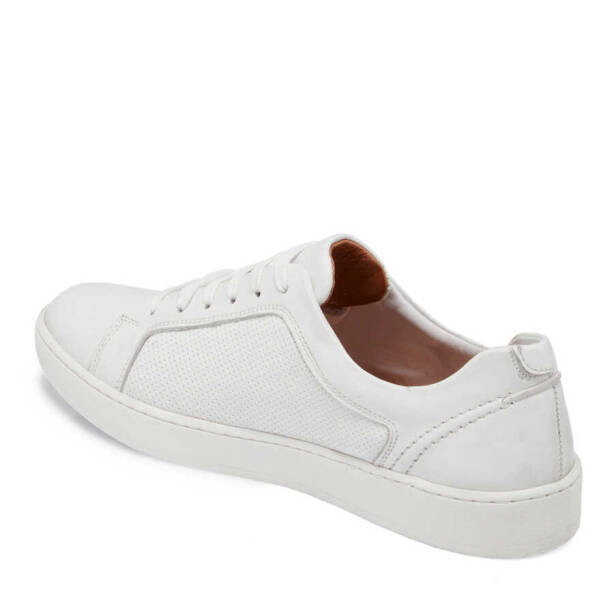 Beyaz Deri Erkek Sneaker - E24I1AY56825-A26 - Tergan