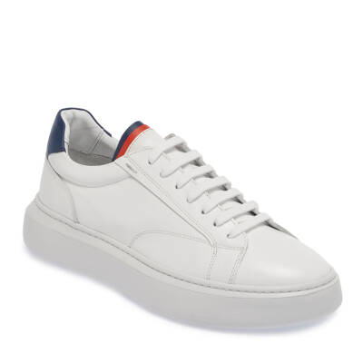  Beyaz Deri Erkek Sneaker - E24I1AY56833-C73 