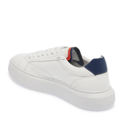  Beyaz Deri Erkek Sneaker - E24I1AY56833-C73 - 2