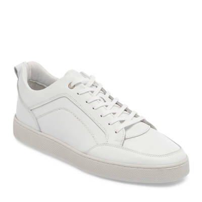  Beyaz Deri Erkek Sneaker - E24I1AY56836-A26 