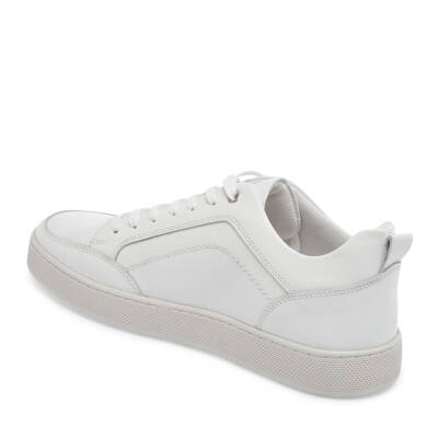  Beyaz Deri Erkek Sneaker - E24I1AY56836-A26 - 2