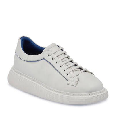  Beyaz Deri Erkek Sneaker - E24I1AY56837-C73 