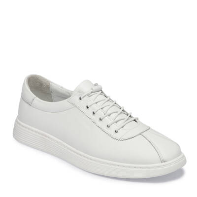  Beyaz Deri Erkek Sneaker - E24I1AY56838-A26 