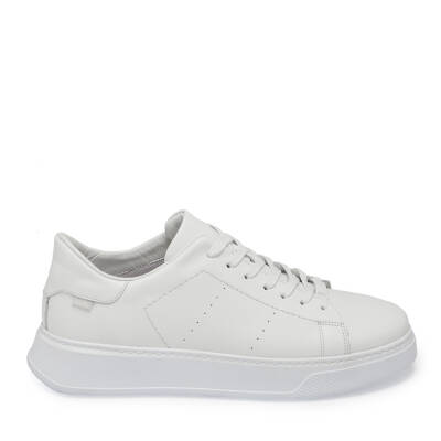 Beyaz Deri Erkek Sneaker - E24I1AY56839-A26 - 3