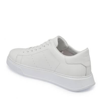  Beyaz Deri Erkek Sneaker - E24I1AY56839-A26 - 2