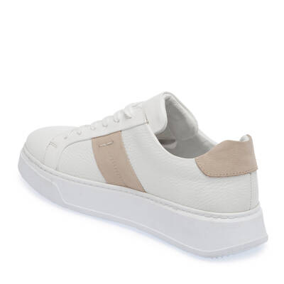  Beyaz Deri Erkek Sneaker - E24I1AY56840-A26 - 2