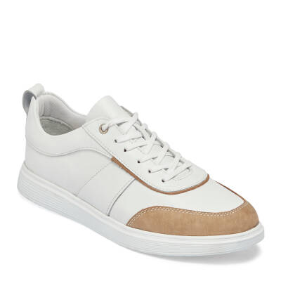 Beyaz Deri Erkek Sneaker - E24I1AY56842-A26 