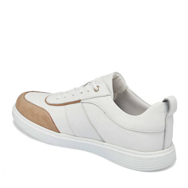 Beyaz Deri Erkek Sneaker - E24I1AY56842-A26 - 2