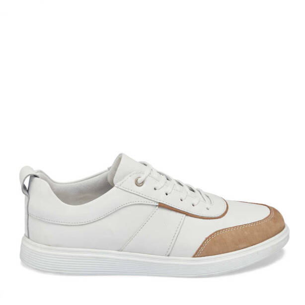 Beyaz Deri Erkek Sneaker - E24I1AY56842-A26 - 3