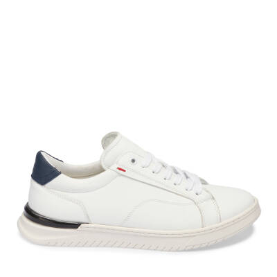 Beyaz Deri Erkek Sneaker - E24I1AY56846-L80 - 3