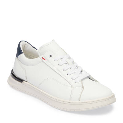  Beyaz Deri Erkek Sneaker - E24I1AY56846-L80 - 1