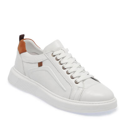  Beyaz Deri Erkek Sneaker - E24I1AY56847-C73 - 1