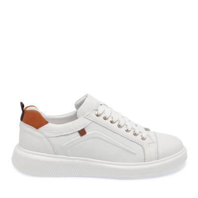  Beyaz Deri Erkek Sneaker - E24I1AY56847-C73 - 3