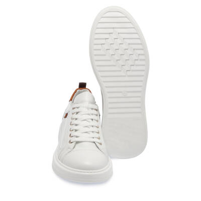  Beyaz Deri Erkek Sneaker - E24I1AY56847-C73 - 4