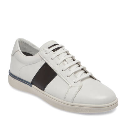  Beyaz Deri Erkek Sneaker - E24I1AY56850-C52 