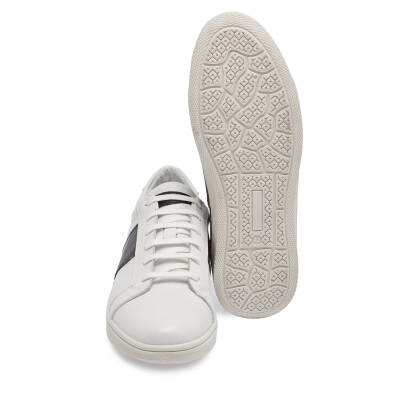  Beyaz Deri Erkek Sneaker - E24I1AY56850-C52 - 4