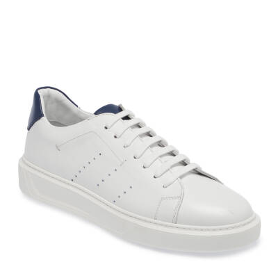 Beyaz Deri Erkek Sneaker - E24I1AY56856-C73 - 1