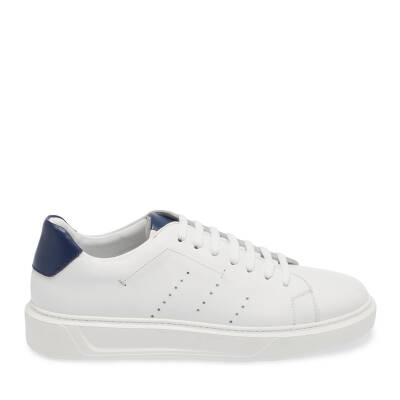  Beyaz Deri Erkek Sneaker - E24I1AY56856-C73 - 3