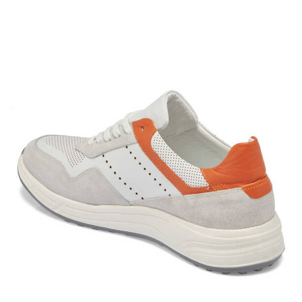Beyaz Deri Erkek Sneaker - E24I1AY56859-A26 - 2