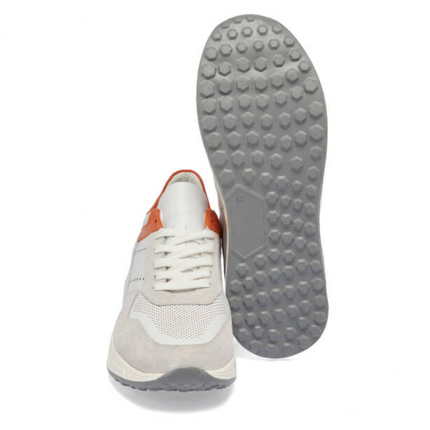 Beyaz Deri Erkek Sneaker - E24I1AY56859-A26 - 4